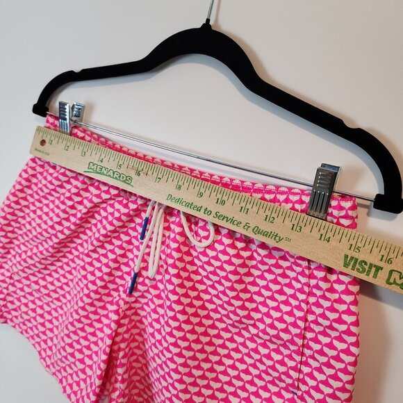 Vineyard Vines Women's Whale Tail Print Performance Shorts Neon Pink Nylon Short - Picture 10 of 12